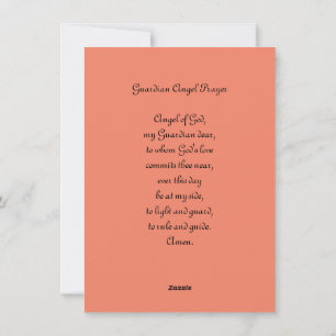 Cartes Pour Fêtes Annuelles Putti paire d'anges avec prière