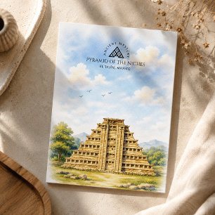 Cartes Pour Fêtes Annuelles Pyramide des Niches à El Tajín, Mexique Voyage