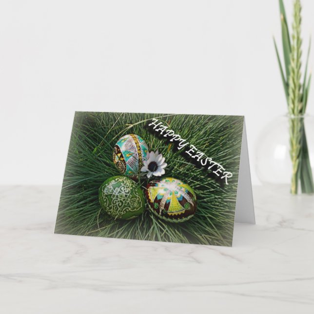 Cartes Pour Fêtes Annuelles Pysanky coloré (Devant)