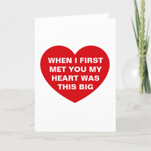 Cartes Pour Fêtes Annuelles Quand Je Vous Ai Rencontré Pour La Première Fois D