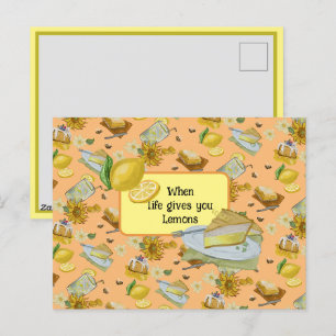 Cartes Pour Fêtes Annuelles quand la vie vous donne des citrons motif