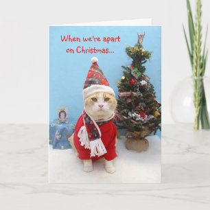 Cartes Pour Fêtes Annuelles Quand nous sommes distants sur Noël…