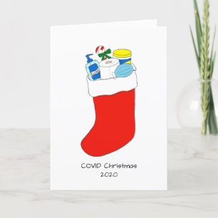 Cartes Pour Fêtes Annuelles Quarantine Covid Christmas Toilet Paper Mask