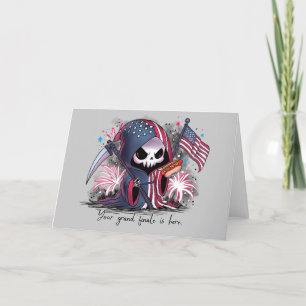 Cartes Pour Fêtes Annuelles Quart juillet Grim Reaper