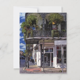 Cartes Pour Fêtes Annuelles Quartier Français En Stylo Et Encre
