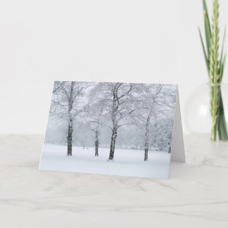 Cartes Pour Fêtes Annuelles Quatre arbres