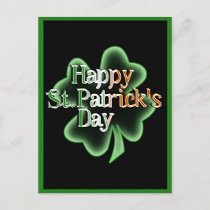 Cartes Pour Fêtes Annuelles Quatre feuilles de trèfle de la Saint-Patrick