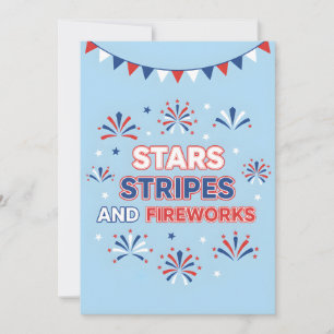 Cartes Pour Fêtes Annuelles Quatre juillet Restez étincelant Amérique Patrioti