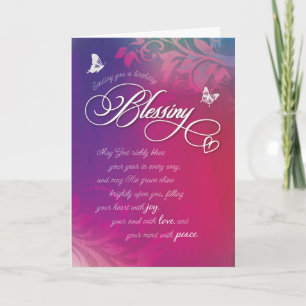 Cartes Pour Fêtes Annuelles Que Dieu bénisse Richement votre année de toutes l