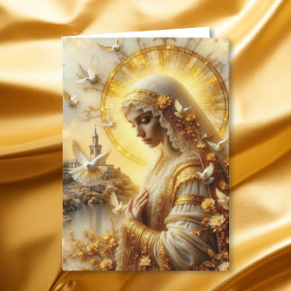 Cartes Pour Fêtes Annuelles Que la Vierge Marie veille sur vous et vous guéris
