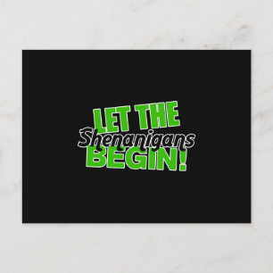 Cartes Pour Fêtes Annuelles Que les Shenanigans commencent