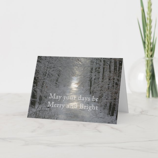 Cartes Pour Fêtes Annuelles Que vos jours soient Joyeux et Joyeux Fêtes (Devant)