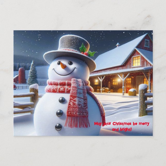 Cartes Pour Fêtes Annuelles Que votre Noël soit joyeux et lumineux ! (Devant)