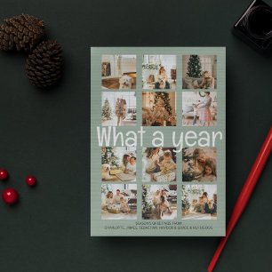 Cartes Pour Fêtes Annuelles Quel an photo Noël personnalisé