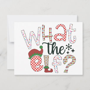 Cartes Pour Fêtes Annuelles Quel Elfe ? Noël drôle et humoristique