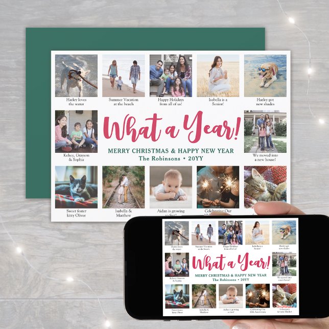 Cartes Pour Fêtes Annuelles Quelle année ! 12 Photos et légendes brillantes et (Créateur téléchargé)