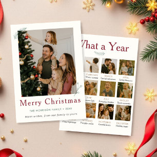Cartes Pour Fêtes Annuelles Quelle année de famille   Année d'examen Noël