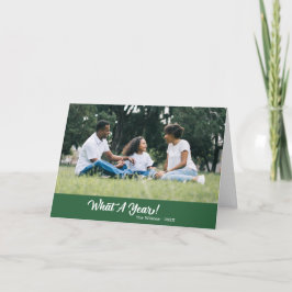 Cartes Pour Fêtes Annuelles Quelle année de photo moderne vert