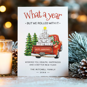 Cartes Pour Fêtes Annuelles Quelle année drôle de voeux de Noël
