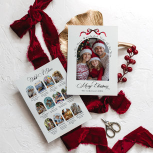 Cartes Pour Fêtes Annuelles Quelle année Photo de famille de l'année en revue 