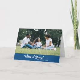Cartes Pour Fêtes Annuelles Quelle Année Photo Moderne Bleu