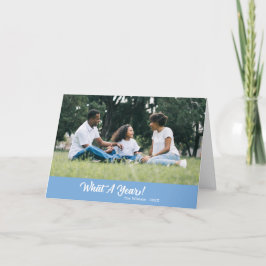 Cartes Pour Fêtes Annuelles Quelle Année Photo moderne bleu clair
