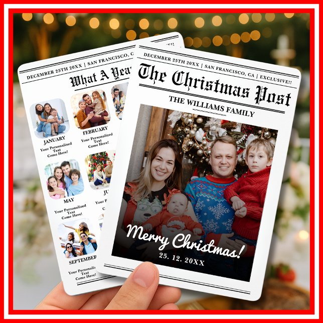 Cartes Pour Fêtes Annuelles Quelle année pour la revue des journaux Noël (Créateur téléchargé)