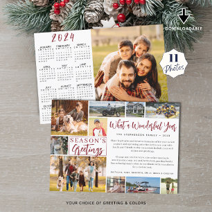 Cartes Pour Fêtes Annuelles Quelle merveilleuse année 2023 11 Photo Calendrier
