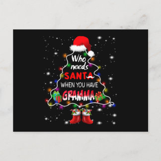 Cartes Pour Fêtes Annuelles Qui a besoin de père Noël quand vous avez de la gr