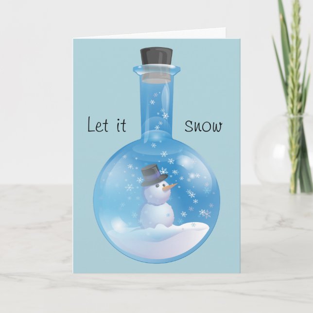 Cartes Pour Fêtes Annuelles Qu'il neige (Devant)