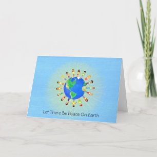 Cartes Pour Fêtes Annuelles Qu'il y ait la paix sur Terre