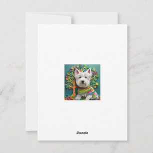 Cartes Pour Fêtes Annuelles Quilling papier Westie