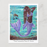 Raeni Mermaid à la tortue de mer par Renee Lavoie