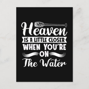 Cartes Pour Fêtes Annuelles Rafting Heaven Est Un Canot De Paddle Un Peu Plus