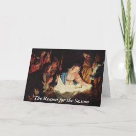 Cartes Pour Fêtes Annuelles Raison de l'événement de la Nativité de la saison 