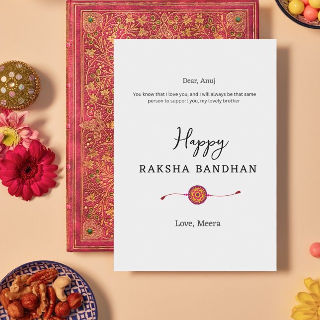 Cartes Pour Fêtes Annuelles Raksha bandhan, happy rakhi card, (Créateur téléchargé)