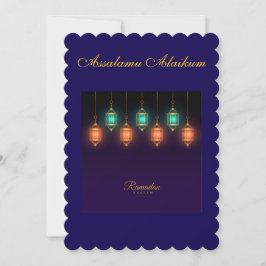 Cartes Pour Fêtes Annuelles Ramadan Kareem & Eid Mubarak Personnalisé