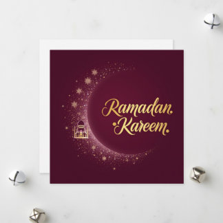 Cartes Pour Fêtes Annuelles Ramadan Kareem holiday Personalized Modern Card