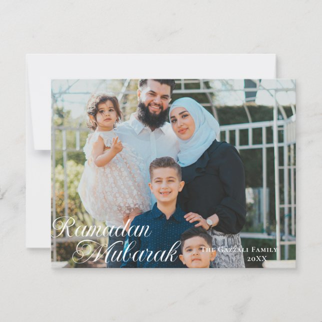 Cartes Pour Fêtes Annuelles Ramadan Moubarak 2 Photo (Devant)