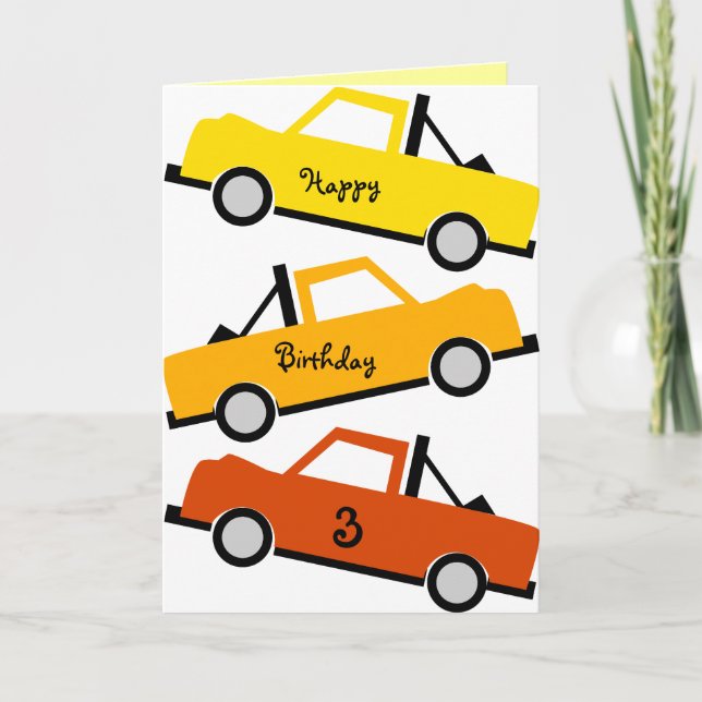 Cartes Pour Fêtes Annuelles Ramasser le camion (Devant)