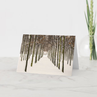 Cartes Pour Fêtes Annuelles Rangées des arbres
