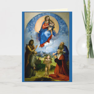 Cartes Pour Fêtes Annuelles Raphael Madonna & Child Christmas Card