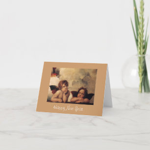 Cartes Pour Fêtes Annuelles Raphael, Sistine Cherub, Bonne Année