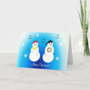 Cartes Pour Fêtes Annuelles Rappeuses de neige