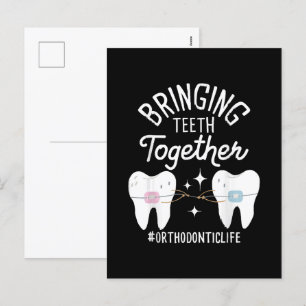 Cartes Pour Fêtes Annuelles Rapprocher les dents - Orthodontiste