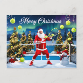 Cartes Pour Fêtes Annuelles Raquettes Festives de Noël de Tennis