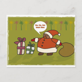 Cartes Pour Fêtes Annuelles Rasta Père Noël
