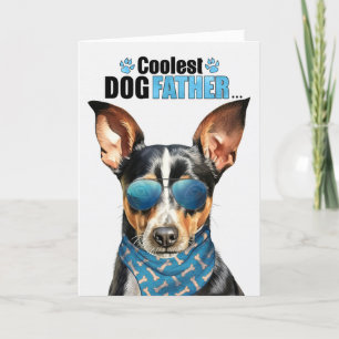 Cartes Pour Fêtes Annuelles Rat Terrier Chien Coolest Papa Fête des pères