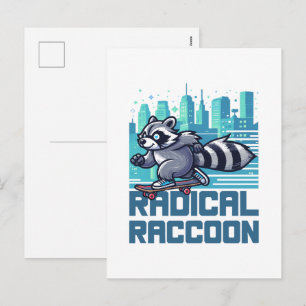 Cartes Pour Fêtes Annuelles Raton Radical Urbain Skateboardeur