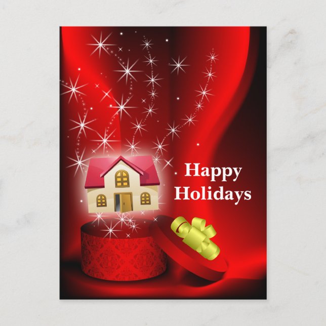 Cartes Pour Fêtes Annuelles real estate Holiday (Devant)